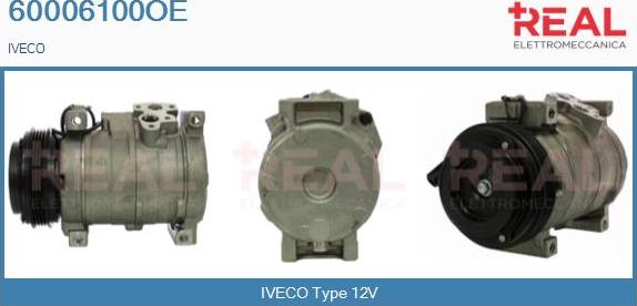 REAL 60006100OE - Compressor, air conditioning car-mod.net