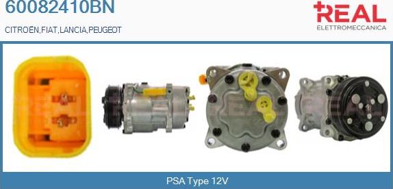 REAL 60082410BN - Compressor, air conditioning car-mod.net