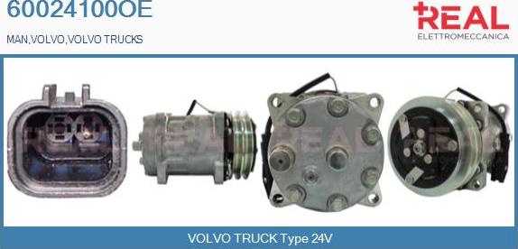 REAL 60024100OE - Compressor, air conditioning car-mod.net