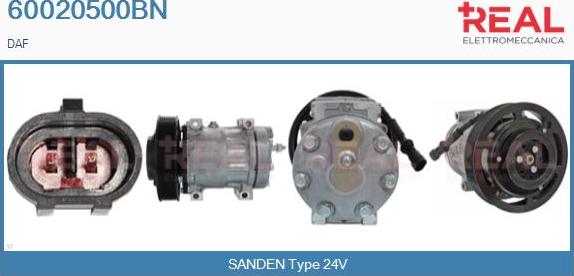 REAL 60020500BN - Compressor, air conditioning car-mod.net