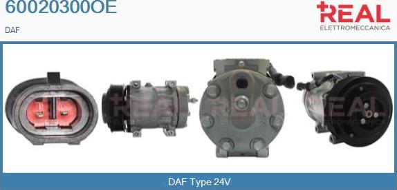 REAL 60020300OE - Compressor, air conditioning car-mod.net