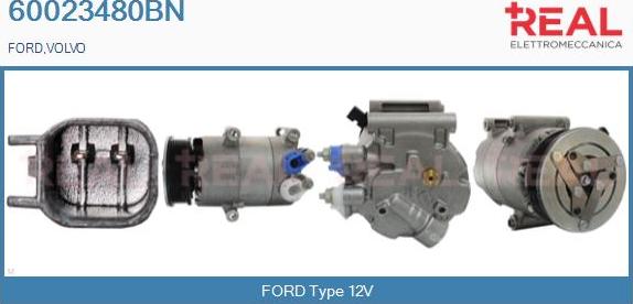 REAL 60023480BN - Compressor, air conditioning car-mod.net