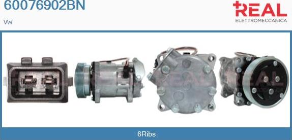 REAL 60076902BN - Compressor, air conditioning car-mod.net