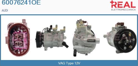 REAL 60076241OE - Compressor, air conditioning car-mod.net