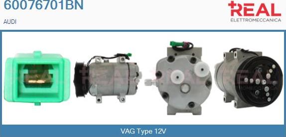 REAL 60076701BN - Compressor, air conditioning car-mod.net