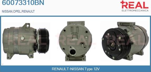 REAL 60073310BN - Compressor, air conditioning car-mod.net