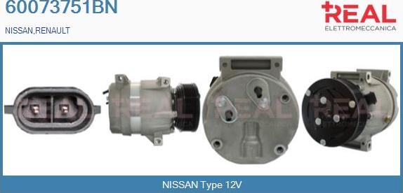 REAL 60073751BN - Compressor, air conditioning car-mod.net