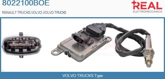 REAL 8022100BOE - NOx Sensor, urea injection / catalyst car-mod.net