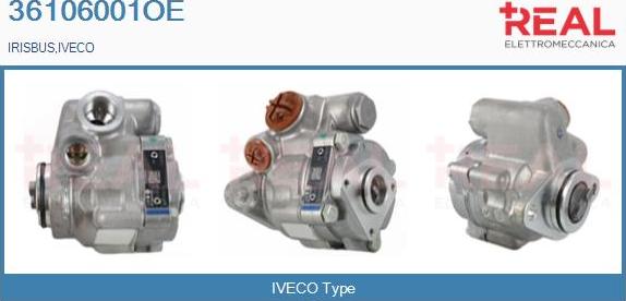 REAL 36106001OE - Hydraulic Pump, steering system car-mod.net