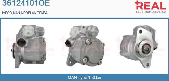 REAL 36124101OE - Hydraulic Pump, steering system car-mod.net