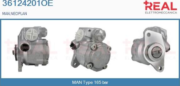 REAL 36124201OE - Hydraulic Pump, steering system car-mod.net