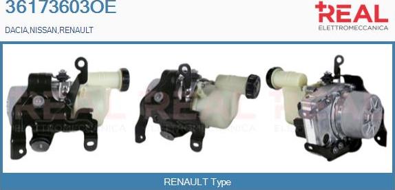 REAL 36173603OE - Hydraulic Pump, steering system car-mod.net