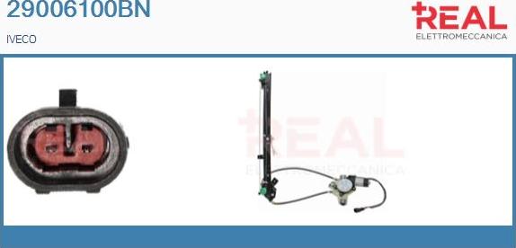 REAL 29006100BN - Window Regulator car-mod.net