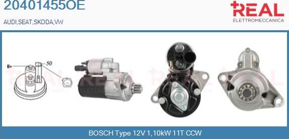 REAL 20401455OE - Starter car-mod.net