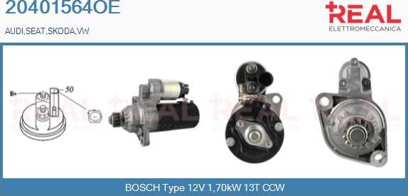 REAL 20401564OE - Starter car-mod.net
