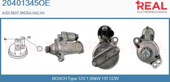 REAL 20401345OE - Starter car-mod.net