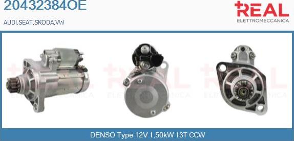 REAL 20432384OE - Starter car-mod.net