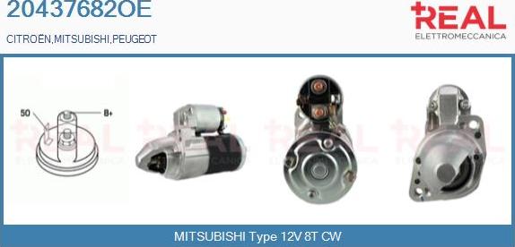 REAL 20437682OE - Starter car-mod.net