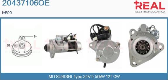REAL 20437106OE - Starter car-mod.net