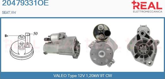 REAL 20479331OE - Starter car-mod.net