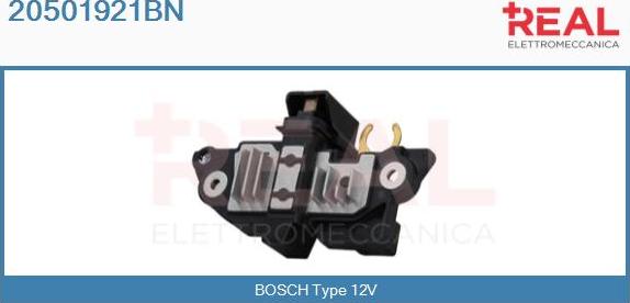 REAL 20501921BN - Voltage regulator, alternator car-mod.net
