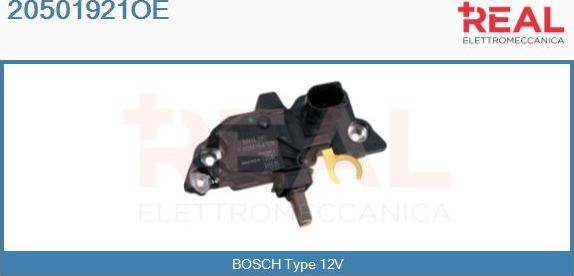 REAL 20501921OE - Voltage regulator, alternator car-mod.net