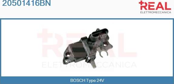 REAL 20501416BN - Voltage regulator, alternator car-mod.net