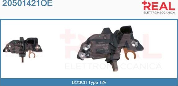 REAL 20501421OE - Voltage regulator, alternator car-mod.net