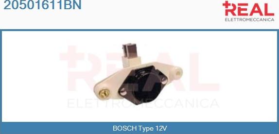 REAL 20501611BN - Voltage regulator, alternator car-mod.net