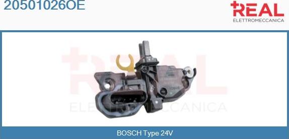 REAL 20501026OE - Voltage regulator, alternator car-mod.net