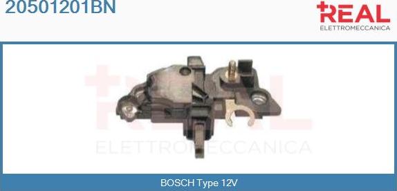 REAL 20501201BN - Voltage regulator, alternator car-mod.net