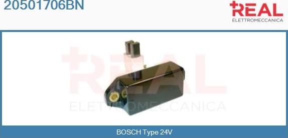 REAL 20501706BN - Voltage regulator, alternator car-mod.net