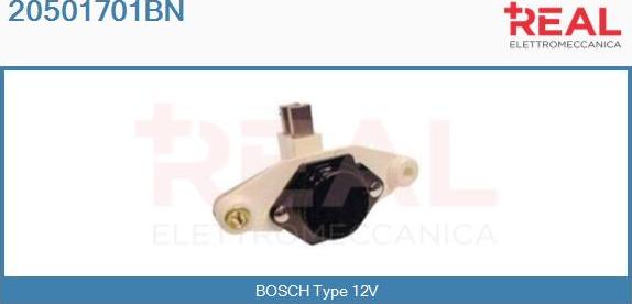 REAL 20501701BN - Voltage regulator, alternator car-mod.net