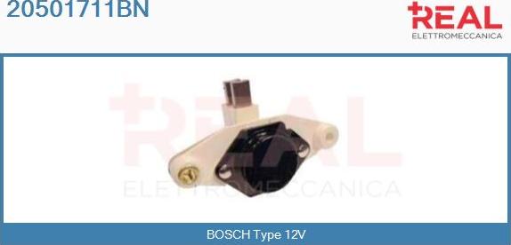 REAL 20501711BN - Voltage regulator, alternator car-mod.net