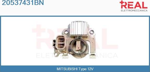REAL 20537431BN - Voltage regulator, alternator car-mod.net