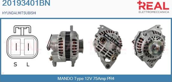 REAL 20193401BN - Alternator car-mod.net