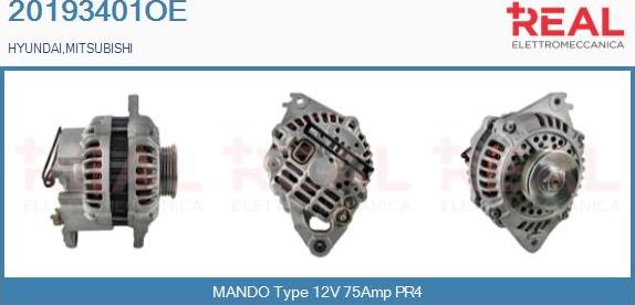 REAL 20193401OE - Alternator car-mod.net