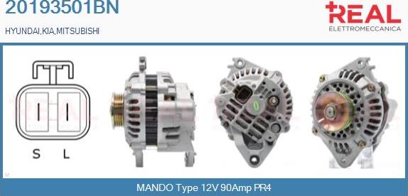 REAL 20193501BN - Alternator car-mod.net