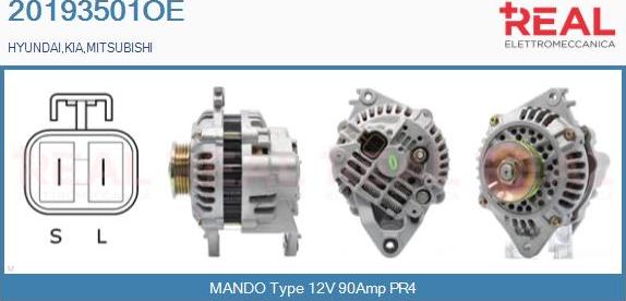 REAL 20193501OE - Alternator car-mod.net
