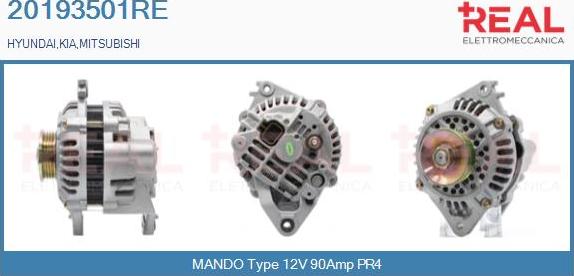 REAL 20193501RE - Alternator car-mod.net