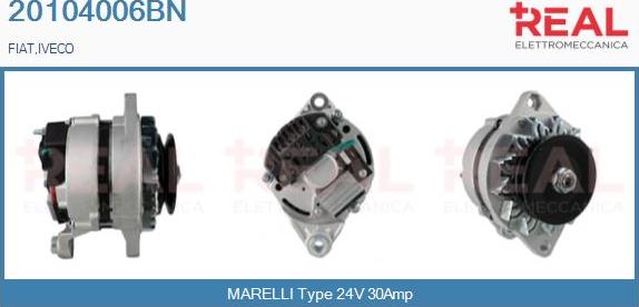 REAL 20104006BN - Alternator car-mod.net