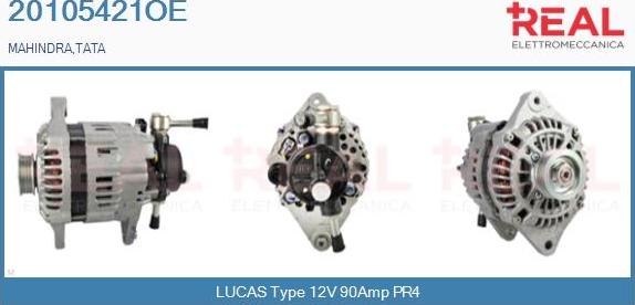 REAL 20105421OE - Alternator car-mod.net