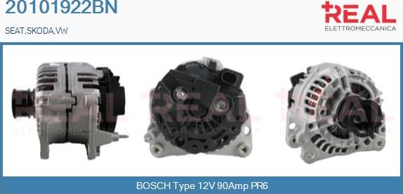 REAL 20101922BN - Alternator car-mod.net