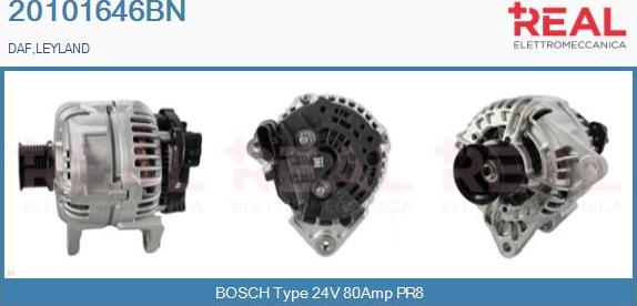 REAL 20101646BN - Alternator car-mod.net