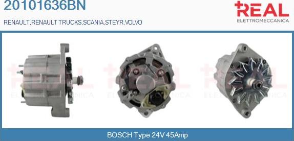 REAL 20101636BN - Alternator car-mod.net