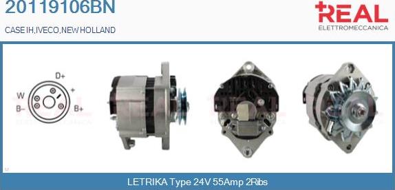 REAL 20119106BN - Alternator car-mod.net