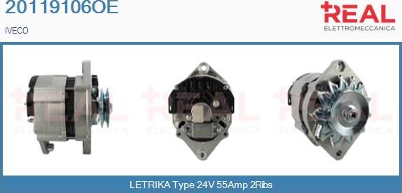 REAL 20119106OE - Alternator car-mod.net