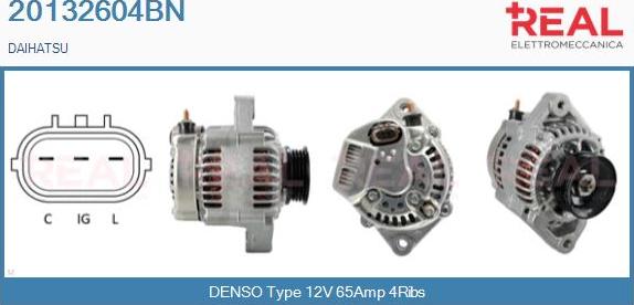 REAL 20132604BN - Alternator car-mod.net