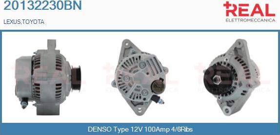 REAL 20132230BN - Alternator car-mod.net