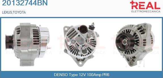 REAL 20132744BN - Alternator car-mod.net